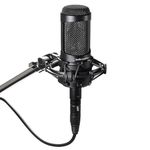 Audio-Technica AT2035 Large Diaphragm Studio Condenser XLR Unidirectional Microphone (Black)