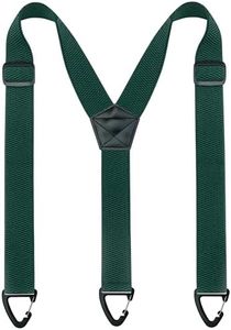 JEMYGINS Hidden Dark Green Suspenders for Men Under Clothes with 3 Snap Loop (1.5" Wide) (13)