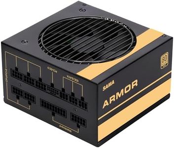 SAMA 850W Black Power Supply 80 Plus Gold Full Voltage Full Modular FDB Silent Fan ECO Mode 12V PSU ATX Power Supply for All Graphics Cards Black 10 Year Warranty