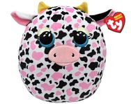 TY Milkshake Cow Squish a Boo 14 Inches - Squishy Beanies for Kids, Baby Soft Plush Toys - Collectible Cuddly Stuffed Teddy