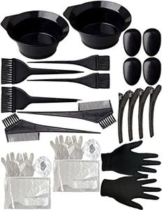 Hair Dye Brush and Gloves Tools Kit, Hair Color Brush and Comb Set for Tinting/Bleaching (26PCS)