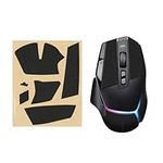 kwmobile Mouse Grip Tape Compatible with Logitech G502 X Plus Grip Tape - Non-Slip Faux Leather - Black