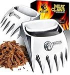 Meat Claws Meat Shredder for BBQ - Perfectly Shredded Meat, These Are The Meat Claws You Need - Best Pulled Pork Shredder Claw x 2 For Barbecue, Smoker, Grill (Solid Metal)