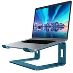 SOUNDANCE Laptop Stand, Aluminum Computer Riser, Ergonomic Laptops Elevator for Desk, Metal Holder Compatible with 10 to 15.6 Inches Notebook Computer, Navy Blue
