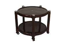 Prima 5008 Center Trolley Coffee Table/Tea Table/Teapoy for Home, Office & Outdoor (Weather Brown)