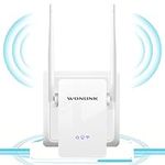 WONLINK WiFi Extender WiFi Booster/WiFi Range Extender, 2.4GHz 300Mbps Internet Extender Boost WiFi Signal Repeater for Home, WPS Easy Setup, WAN-LAN Port