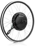 Voilamart 1000W Rear/Front Brushless Gearless Hub Motor Wheel, 20"/24"/26"/28" Electric Bike Conversion Kit,e Bike Cycling hub Motor Wheel only, Suitable for 1.95 Tyre (26" 500W Front Motor Wheel)