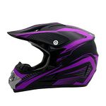 Woljay Motocross Helmet Motorcycle Off Road Helmets ATV UTV MX Dirt Bike Downhill DH Racing - 3 Gift (Small, Purple)