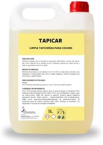 Limpiador de tapicería para Coches. Alfombras, Asientos de Tela y de Cuero. Formato Grande: 5 litros.