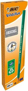 BIC 14183 880311 Evolution HB Graphite Pencils - Box of 12,Grey