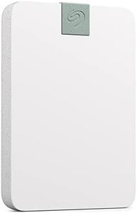 Seagate Technology Ultra Touch HDD,2TB,HDD externo,blanco nube,material reciclado postconsumo, compatibilidad USB-C con PC,Mac y Chromebook, Dropbox y Mylio incluidos,2años Rescue Services-STMA2000400