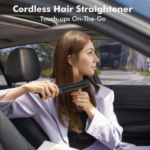 SUNMAY Voga 2-in-1 Cordless Hair Straightener & Curler – Mini USB Rechargeable, Titanium Plate, 3 Temps, 5000mAh