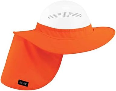 Ergodyne Chill-Its 6660 Attachable Hard Hat Brim with Neck Shade, Orange
