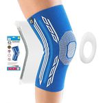 Neo-G Knee Support Brace with Silicone Patella Cushion and Spiral Stays for Joint Pain Relief Knee Injury Meniscus Tear Sprains Runners Knee - Knee Compression Sleeve - Airflow Plus - L