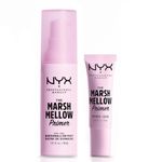 NYX Professional Makeup The Marshmellow Primer Set, Makeup Primer Base, Skin-Focused Primer for Smooth & Even Complexion, Marshmallow Root, Vegan Formula, Regular and Mini Size, 30 ml and 8 ml