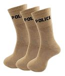TENDSY Tactical Police Socks - Durable and Comfortable (Pack of 3)