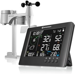 Bresser WLAN 7-in-1 Weather Station TB: Extensive Data, Graphics Forecast, Multi Sensor, Indoor Climate Monitoring, Alarm Function