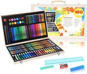 KARP Children Deluxe Art Drawing Set for Kids Case Studio Art and Craft Supplies Drawing and Painting Set Great Gift (180 Pcs Art Set),,