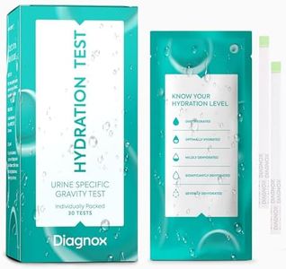 DIAGNOX Hydration Urine Test Strips - Urine Specific Gravity Test Strips for Accurate Hydration Monitoring - Individually Packaged and Clinical Grade [30 Tests]
