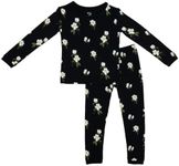 KYTE BABY Toddler Pajama Set - Pjs for Toddlers Made of Soft Rayon Made From Bamboo (Small Midnight Magnolia, 8)
