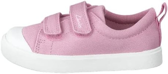 Clarks City Bright T, Sneaker Unisex-Bambini, Rosa Pink Canvas, 23 EU