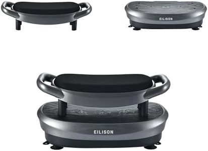 EILISON FITABS 3D Vibration Plate Exercise Machine with Seat - Ocsillation, Pulsation + Vibration Platform, Push Up | Vibration Machine for Lymphatic Drainage, Weight Loss, Recovery (Fitabs Grey)