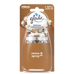 Glade Sense & Spray Air Freshener Refill, Motion Activated Automatic Room Spray and Odour Eliminator for Home, Sandalwood & Jasmine, Duo Pack (2 x 18ml)