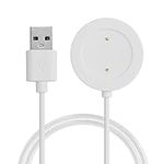 kwmobile USB Cable Charger Compatible with Xiaomi Mi Watch Color Sport / S1 Active Cable - Charging Cord for Smart Watch - White