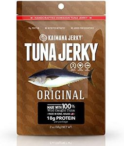 Kaimana Ahi Tuna Jerky Hawaiian Warrior 1.5 Ounce - Paleo Style - Premium Fish Jerky Made in the USA. High in Omega 3's, All Natural and Wild Caught (2 Ounces, Original)
