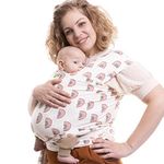 Boba Wrap Baby Carrier, Serenity Rainbows - Original Stretchy Infant Sling, Perfect for Newborn Babies and Children up to 35 lbs