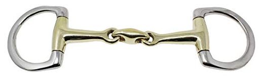 PRORIDER Horse 5 1/2" English Riding Copper Eggbutt Double Jointed Snaffle Bit 35506C