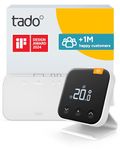 tado Wireless Smart Thermostat X – Starter Kit with Bridge X and Stand, Boiler and Hot Water Control via App & Smart Speaker (Alexa, Siri, Google Assistant)