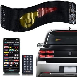 Gelrova Dynamic LED Devil Eye Lights, (13.8“ x 3.9") Programmable Matrix, USB-Powered