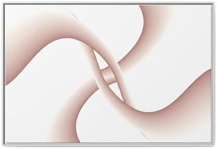 BrickByDreamCo Abstract Blush Wave Matte Canvas Framed | Modern Wall Art