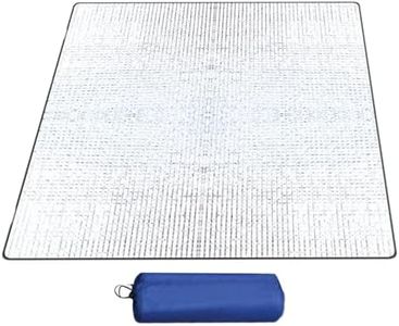 Tapis Isolant Camping, 200x200cm Tapis de Sol de Camping en Mousse, Tapis Isolant Thermique Aluminium Étanche, Pliable Tapis de Tente Double Face pour Camping Randonnée Voyage Pique-Nique Extérieur