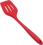 P-Plus International Silicone Spatula Turner for Nonstick Pot Stir Cookware Premium Silicone Slotted Spatula Ultra Flexible Pancake Turner Cookie Spatula (Red.)