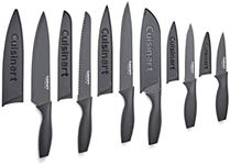 Cuisinart Advantage Color Collection 12-Piece Knife Set with Blade Guards, Matte Black (Matte Black)