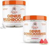 Genius Nootropic Supplement Bundle - Mushroom and Consciousness – Supports Immune System,Focus, Energy and Brain Booster