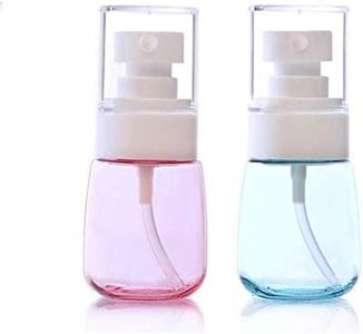 LASSUM 2 Pcs 30ml/1oz Mini Fine Mist Spray Bottles, Empty Clear Travel Containers Water Mist Sprayer for Cosmetic Skincare Lotion Perfumes