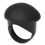 GEEWIN Car Steering Wheel Spinner Driving Knob Steering Wheel ball Silicone Matte Non-Slip Universal (Tennis, Black)