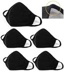 nvyue 5 Pack Black Mask Windproof D