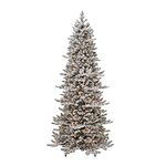 Puleo International Pre-Lit 7.5' Slim Royal Majestic Douglas Spruce Artificial Christmas Tree, Green