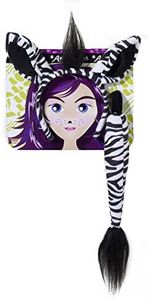 Forum Novelties Women's Playful Animals Zebra Costume Accessory Set, Multi, One size
