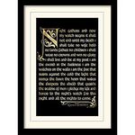 Game of Thrones (Season 3-Nightwatch Oath 30x40 cm Mounted & Framed,Black