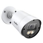 SANNCE Security Camera 1080P TVI 100 ft True Full Colour Night Vision for Surveillance System, IP66 Weatherproof, 2 Warm Lights, Only a CCTV Camera, NO Adapter