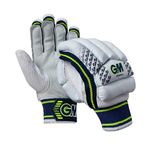 Gunn & Moore GM Cricket Batting Gloves | Prima | Lightweight Design | Cotton Palm | Junior Right Handed | Approx Weight per Pair 330 g | 1 Pair, White