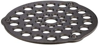 Lodge L8DOT3 8-Inch Logic Pre-Seasoned Cast-Iron Meat Rack/Trivet (Black)