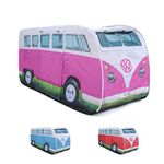 Volkswagen Camper Van Kids Pop Up Tent - Official VW UPF50+ Foldable Play Tent for Girls Boys - Multiple Colours