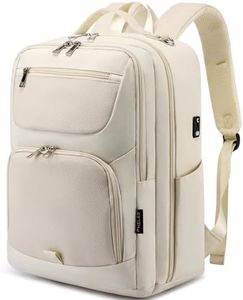 FHELAD Diaper Bag Backpack,Multifunctional Diaper Bags for Baby Girl Boy Waterproof Baby Bags Large Capacity Travel Bag, Beige, Classic