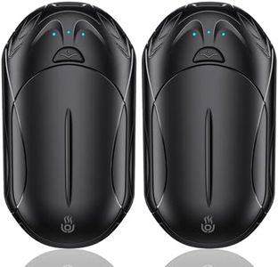 2 Pezzi Scaldamani Elettrico 6000 mAh,OUTJUT Scaldamani Ricaricabile Portatile con 3 Livelli di Riscaldamento Fino a 55 ℃ Scaldamani USB a Ricarica Rapida per Caccia, Golf, Campeggio, Tenere al caldo